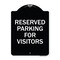 Signmission Parking Space Reserved Parking Reserved for Visitors Heavy-Gauge Alum Sign, 24" x 18", BW-1824-23352 A-DES-BW-1824-23352 - alternate 1
